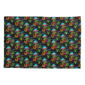 hallo ufo in de ruimte zeg kussensloop (Achterkant-Links)