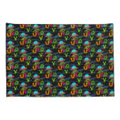 hallo ufo in de ruimte zeg kussensloop (Achterkant-Rechts)