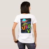 hallo ufo in de ruimte zeg t-shirt (Achterkant volledig)