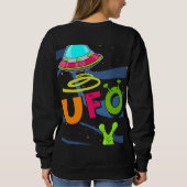 hallo ufo in de ruimte zeg trui (Achterkant)