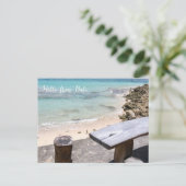 hallo uit bali feestdagenkaart (Staand voorkant)