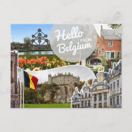 Hallo uit België Briefkaart