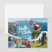 Hallo uit Chili Briefkaart (Voorkant / Achterkant)