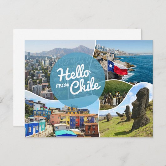 Hallo uit Chili Briefkaart (Voorkant / Achterkant)
