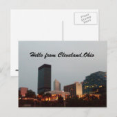 hallo, UIT CLEVELAND,OHIO briefkaart (Voorkant / Achterkant)