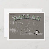 hallo uit Dallas Texas Briefkaart (Voorkant / Achterkant)