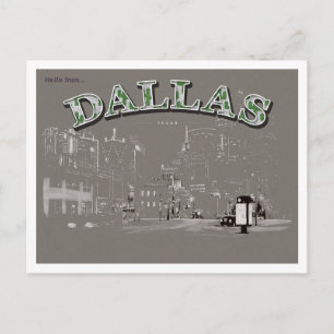 hallo uit Dallas Texas Briefkaart
