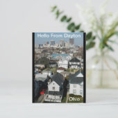 hallo uit Dayton, Briefkaart Ohio (Staand voorkant)