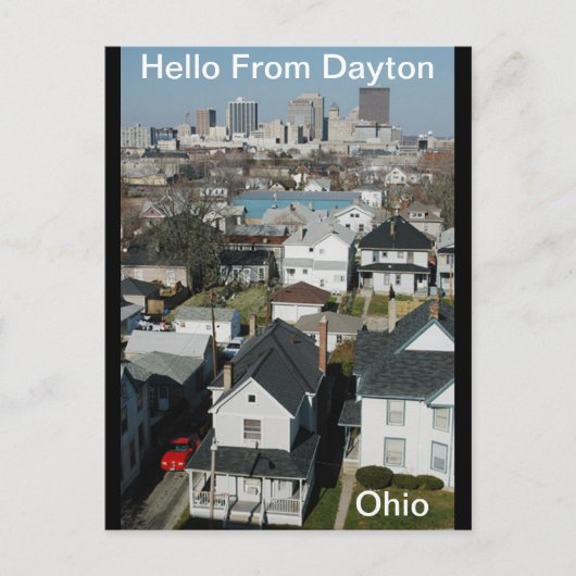 hallo uit Dayton, Briefkaart Ohio (Voorkant)