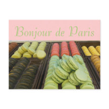 hallo uit de beroemde Franse Macroons van Parijs
