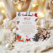 Hallo Uit de kerstbrief van Elf Kaart