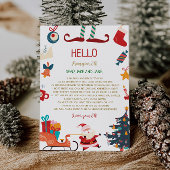 Hallo Uit de kerstbrief van Elf Kaart