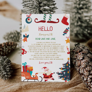 Hallo Uit de kerstbrief van Elf Kaart