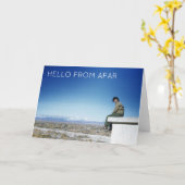 Hallo Uit de verte vriendschap Kaart (Gele Bloem)