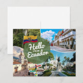 Hallo uit Ecuador Briefkaart (Voorkant / Achterkant)