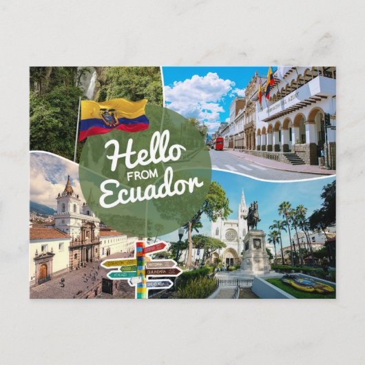 Hallo uit Ecuador Briefkaart (Voorkant)