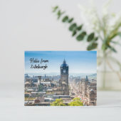 hallo uit Edinburgh, Schotland Briefkaart (Staand voorkant)