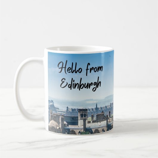hallo uit Edinburgh, Schotland Koffiemok (Links)