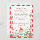 Hallo Uit Elf Aankomstbrief ben ik terug met kerst Kaart (Voorkant)