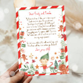 Hallo Uit Elf Aankomstbrief ben ik terug met kerst Kaart