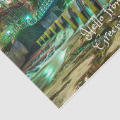 hallo uit Greenville, South Carolina Reedy River Tissuepapier (Detail)