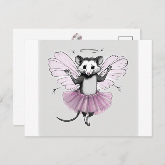 Hallo Uit het Fairy Godmother Possum Briefkaart (Voorkant / Achterkant)
