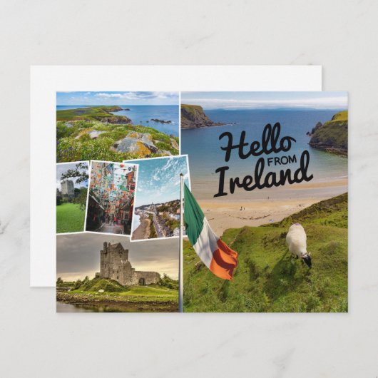 Hallo uit Ierland Briefkaart (Voorkant / Achterkant)