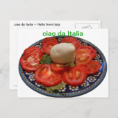hallo uit Italië Briefkaart (Voorkant / Achterkant)