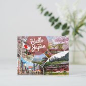 Hallo uit Japan Briefkaart (Staand voorkant)