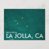hallo uit La Jolla, San Diego Briefkaart (Voorkant)