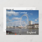 hallo uit Londen Briefkaart (Voorkant / Achterkant)