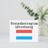hallo uit Luxemburg Briefkaart (Staand voorkant)