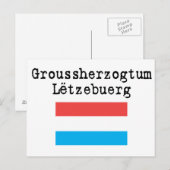hallo uit Luxemburg Briefkaart (Voorkant / Achterkant)