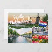 Hallo uit Nederland Briefkaart (Voorkant / Achterkant)