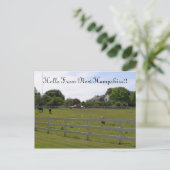 hallo uit New Hampshire Briefkaart (Staand voorkant)