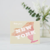 hallo uit NEW YORK Briefkaart (Staand voorkant)