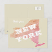 hallo uit NEW YORK Briefkaart (Voorkant / Achterkant)