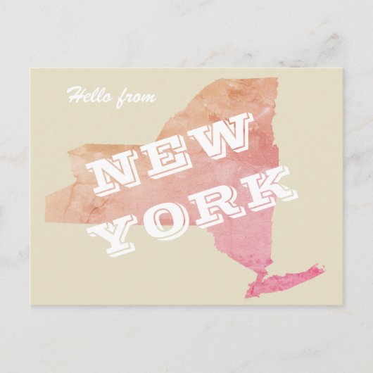 hallo uit NEW YORK Briefkaart (Voorkant)