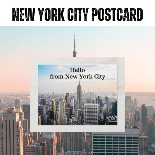 hallo uit New York City Briefkaart