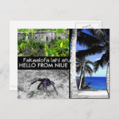 hallo uit Niue - Briefkaart (Voorkant / Achterkant)