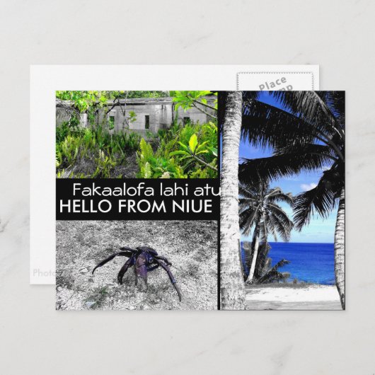 hallo uit Niue - Briefkaart (Voorkant / Achterkant)