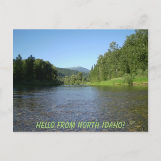 hallo uit Noord Idaho! Briefkaart (Voorkant)