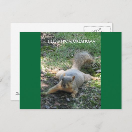 hallo UIT OKLAHOMA Briefkaart (Voorkant / Achterkant)