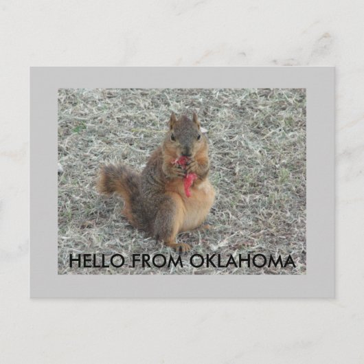 hallo UIT OKLAHOMA Briefkaart (Voorkant)