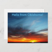 hallo uit Oklahoms Briefkaart (Voorkant / Achterkant)