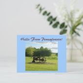 hallo uit Pennsylvania! Briefkaart (Staand voorkant)