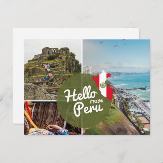 Hallo uit Peru Briefkaart (Voorkant / Achterkant)