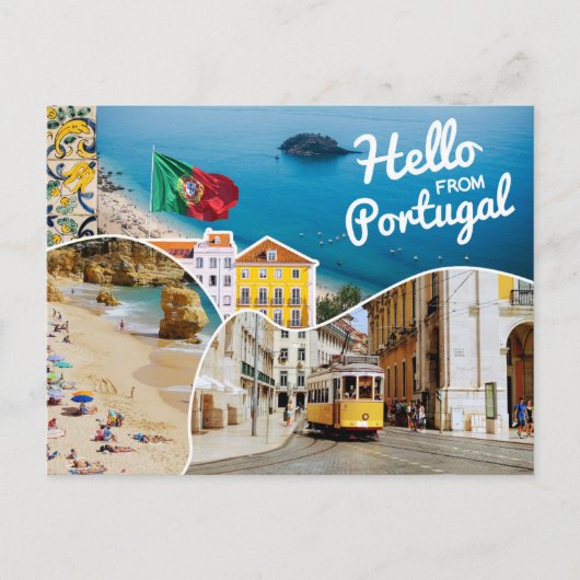 Hallo uit Portugal Briefkaart (Voorkant)