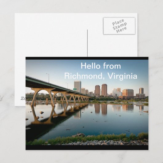 hallo uit Richmond, Virginia Briefkaart (Voorkant / Achterkant)