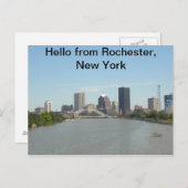 hallo uit Rochester, Briefkaart New York (Voorkant / Achterkant)